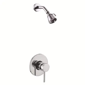 Luxury Project Construction Low Ceiling Shower System Wall Mount Mixer Hot Rain Shower Head With Hose