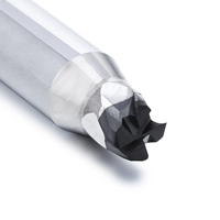 DOHRE Fraise à rayon d'angle en alliage CBN haute dureté à 4 cannelures, revêtement CNC, pour l'usinage de l'acier