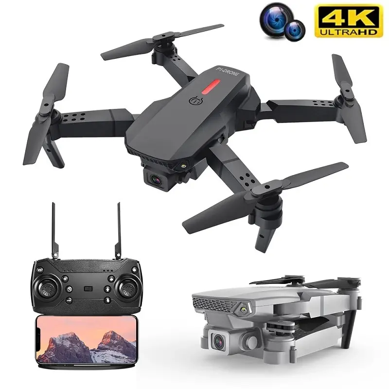 GPS Drone e525 E88 Pro Mini Drone with Camera for Adults 4k Camera Hd FPV Foldable Live Video Drone Rc Quadcopter Aircrafts