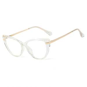 Gafas Ópticas Retro de Moda de Alta Calidad, Montura de Ojo de Gato TR90, Gafas para Computadora con Bloqueo de Luz Azul para Mujer - Product Image 5