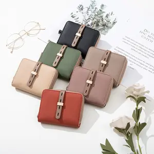 2023 Hot sale wallet display rack wallets for girl luxury cute mini women wallet money clip card holder