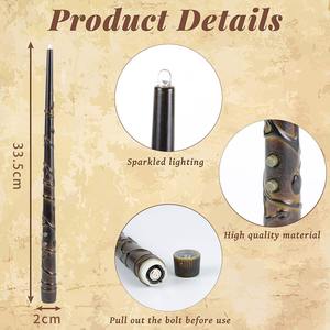 เทียนลอยน้ำพร้อมรีโมทคอนโทรล แบตเตอรี่ในตัว ยี่ห้อ Nicro Original Factory ชุด 12 ชิ้น พร้อมไม้กายสิทธิ์ สำหรับตกแต่งปาร์ตี้ฮาโลวีนและคริสต์มาส - Product Image 2