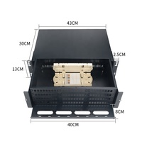 Kotak Terminal SC LC Tipe Drawer Rak 19 inci 12 24 Core 48 96 Port, Frame Distribusi Fiber Optik, Panel Patch Fiber Optik
