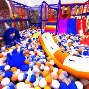 Tùy Chỉnh Lớn Đầy Màu Sắc Vui Vẻ Tương Tác Trẻ Em Bóng Pit Chơi Khu Vực Thiết Bị Trẻ Em Sân Chơi Trong Nhà Với Bóng Pit - Product Image 1