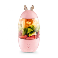 Juicer portabel rumahan baru cangkir jus bentuk kelinci Juicer portabel siswa dengan saklar pengaman Blender seluler
