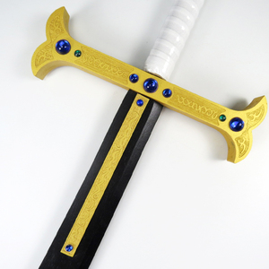 Dracule <span class=keywords><strong>Mihawk</strong></span> Cosplay Sword <span class=keywords><strong>ONE</strong></span> <span class=keywords><strong>PIECE</strong></span> Anime Epée en bois Enfants Cosplay Boy Toys - Product Image 2
