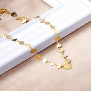 Collar de Cadena Personalizado con Grabado de Logotipo, Diseño de Joyería con Corazón Dorado, Collar de Acero Inoxidable - Product Image 5