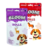 Sachet Doypack personnalisé imprimé avec trou de suspension, sac en plastique refermable pour friandises pour chiens