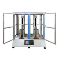 PLC Dokunmatik Ekran Kontrollü 0~300mm Ayarlanabilir Yükseklikli Çift İstasyonlu Düz Panel Mini Mikro Düşme Test Cihazı