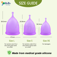 Gran oferta, copa menstrual de silicona de grado médico, copas menstruales reutilizables de silicona para mujer