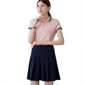 Maillot pour femme à manches courtes, séchage rapide, respirant, col tricoté, coupe classique - Product Image 1