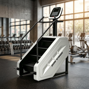 Equipo de Entrenamiento de Resistencia Cardiovascular para Todo el Cuerpo, Simulador de Escaleras Blanco con Amortiguación de Impactos - Product Image 3