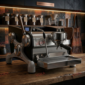 Machine à expresso professionnelle italienne Voka à pompe rotative, double chaudière saturée (3,5 l + 1,5 l), pression 9 bars, modèle VK-S1 - Product Image 6