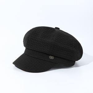 Chapeau de peintre vintage en couleur unie pour femmes, vente en gros, automne et hiver, voyage en plein air, chapeau octogonal chaud, béret en <span class=keywords><strong>tweed</strong></span> - Product Image 4