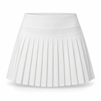 Jupe de sport plissée taille haute personnalisée en usine avec poches pour téléphone et balles de tennis, skorts de padel respirants pour marques en démarrage