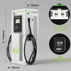 Estación de Carga para Vehículos Eléctricos de Corriente Continua Integrada de 60-320KW con Certificación CE, Montada en el Suelo, con Dos Pistolas de Carga, Cargador Rápido para Uso Comercial - Product Image 3