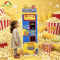 Nouvelle conception, vente chaude, machine à pop-corn entièrement automatique à monnayeur, à vendre