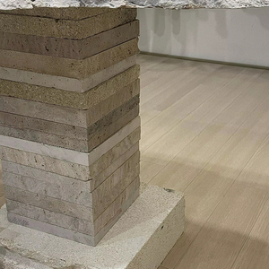 HZX Moderner Travertin tisch mit unregelmäßiger Kante Polierte Granitplatte für Bekleidungs geschäft Hotel boden 1 Jahr Garantie - Product Image 3