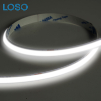 Bande lumineuse LED COB de haute qualité pour l'intérieur et l'extérieur, blanche, RGB, flexible, dimmable, 10W/M, télécommande USB, 468 LED/M, 220V
