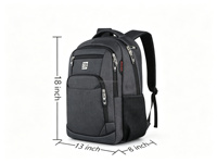 Sac à dos pour ordinateur portable pour hommes et femmes, sac à dos de voyage antivol pour affaires, résistant à l'eau et durable avec sangle de bagage