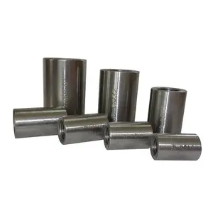 Factory Price Carbon Steel Rebar Coupler Straight Screw Connector Steel Bar Splicing Polished ISO Certificate Building Industry