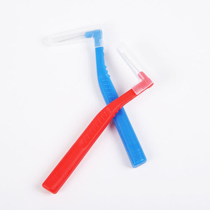 Nueva llegada en forma de L <span class=keywords><strong>cepillo</strong></span> <span class=keywords><strong>Interdental</strong></span> para adultos Dental Oral Tepe cepillos Interdentales <span class=keywords><strong>Rosa</strong></span> original - Product Image 4