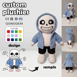 ผู้ผลิตตุ๊กตาผ้าฝ้าย PP แบบกำหนดเอง MOQ ต่ำ ตุ๊กตาสัตว์นุ่มนิ่ม ตุ๊กตาอนิเมะสาวน้อยแบบชิบิ ตกแต่งด้วยลูกไม้ ตุ๊กตาขนนุ่ม - Product Image 4