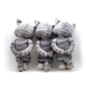 Peluche interactive parlante Chat <span class=keywords><strong>Tom</strong></span> <span class=keywords><strong>et</strong></span> ses amis, en coton PP, rembourrée, câline, avec fonction de répétition vocale - Product Image 3