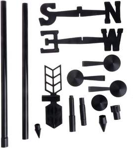 เครื่องวัดสภาพอากาศแบบไร้สายพร้อมเซ็นเซอร์กลางแจ้ง, มาตรวัดอุณหภูมิลมมาตรวัดปริมาณน้ำฝนทนต่อสภาพอากาศกลางแจ้ง - Product Image 3