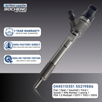 Injecteur Common Rail Diesel 0445110351 pour Fiat 1.3 MultiJet, Remplacement OE 55219886, Approvisionnement Direct Usine en Gros