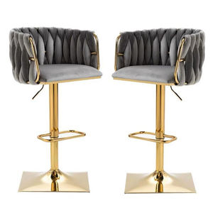 Chaise <span class=keywords><strong>de</strong></span> <span class=keywords><strong>bar</strong></span> comptoir en métal nordique pivotant ensemble <span class=keywords><strong>de</strong></span> meubles <span class=keywords><strong>de</strong></span> maison moderne haute en bois velours cuisine cuir or chaise <span class=keywords><strong>de</strong></span> luxe tabourets <span class=keywords><strong>de</strong></span> <span class=keywords><strong>bar</strong></span> - Product Image 2