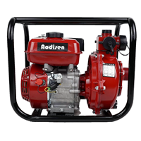 Pompa Air bensin 1.5 inci 2 inci, pompa air 7HP impeler ganda sentrifugal dapat disesuaikan