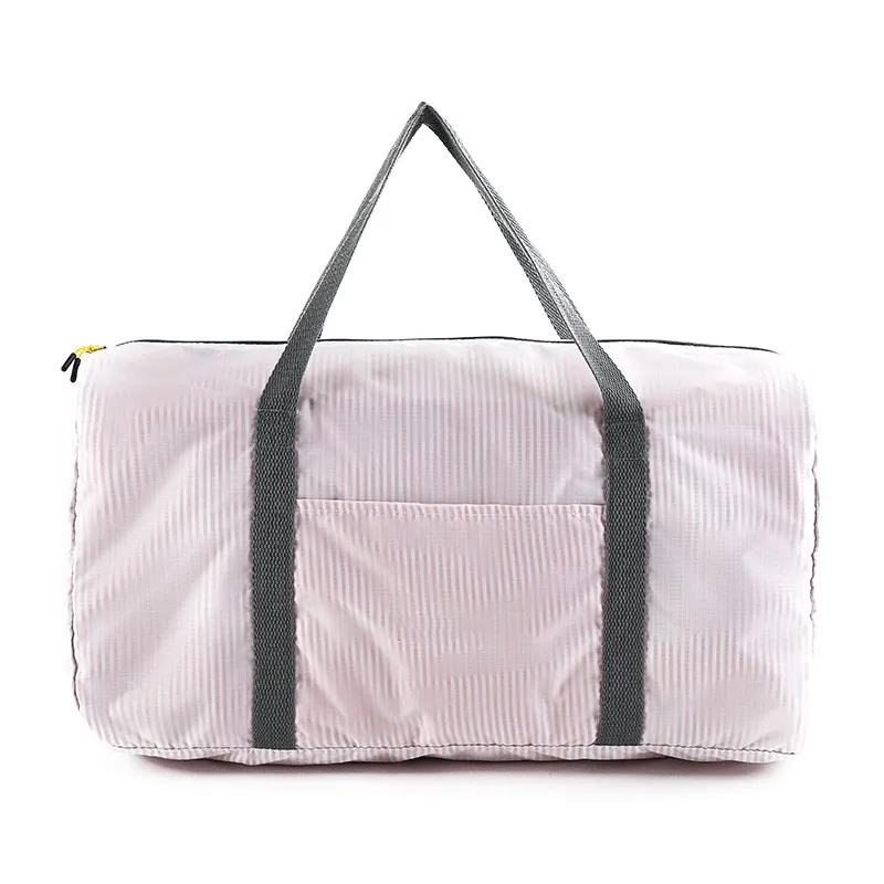 2024 Neuer Designer Sport und Fitness nasse und trockene rosa Nylon-Duffeltasche große Kapazität wasserdichte Sport-Reisetasche