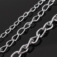 Correa de Cadena para Perro Cromada Anti-Mordidas con Collar a Juego, 160cm, Correa Metálica Resistente para Pasear Mascotas, para Perros Medianos y Grandes