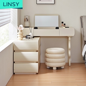 <span class=keywords><strong>Commode</strong></span> de chambre à coucher moderne LINSY avec miroir amovible et rangement en <span class=keywords><strong>bois</strong></span> de pin massif <span class=keywords><strong>beige</strong></span> RI2C-B - Product Image 6