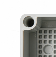 Boîtier de jonction électrique en ABS IP65 95*65*55 AG compact, étanche, avec trou ouvert, vis, certifié CE ROHS, pour intérieur