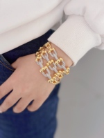 Bracelets Charme de Luxe pour Femmes, en Forme de U, Légers et Délicats, avec Zircons Brillants Incrustés et Placage Or 18 Carats, Bijoux de Mode