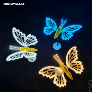Festival en plein air coloré papillon éclairage décoratif étanche lumière de noël ailes dynamiques ailes de papillon dans les lumières led - Product Image 4