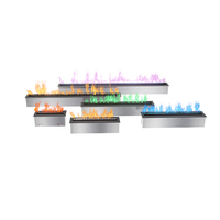 Insert de cheminée à vapeur d'eau 3D de 750 mm avec flamme LED et télécommande pour usage intérieur en hôtel