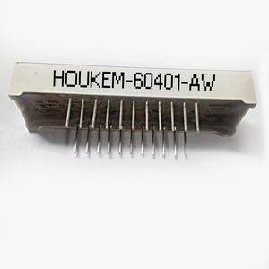 จอแสดงผล LED แบบ 14 เซกเมนต์ 6 หลัก ขนาด 0.4 นิ้ว ประสิทธิภาพสูง Alphanumeri รุ่น Houkem-60401-BPG แบบแคโทดทั่วไป - Product Image 3