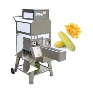 Stainless steel frozen food industry sweet fresh corn maize sheller with conveyor