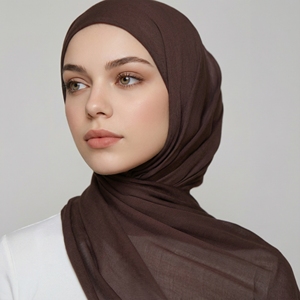YITI - Pañuelo Hijab Largo de Modal y Rayón Suave de Primera Calidad para Mujeres Musulmanas - Sin Costuras, Color Sólido, Ligero, Transpirable y Duradero - Product Image 1