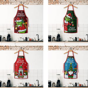 HL-336 Tabliers de cuisine amusants de Noël pour femmes et hommes, tabliers de <span class=keywords><strong>chef</strong></span> réglables - Product Image 4