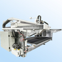 2025 logiciel italien 5 + 1 axe CNC pont vu fritté pierre comptoir machines granit marbre coupe et fraiseuse