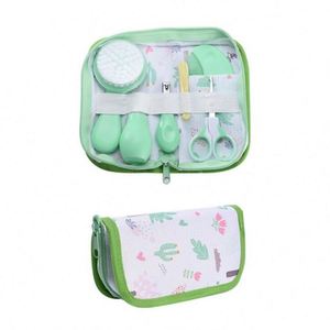 Child Grooming <b>Brush</b> & Nail Care Kit 0-12 Months Manual Print Design BPA & Latex Free Silicone Baby Hair & Nail Care Gift - Product Image 2