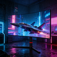 Moniteur de jeu incurvé Nereus Borderless PC USB Lifting Gaming Lcd 4K Ultrawide 34 pouces