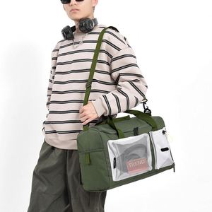 2026 Hot Sale Unisex Custom Logo <b>Travel</b> Duffle <b>Bag</b> Sports Gym Polyester Zipper Crossbody <b>Bag</b> Weekend Fitness <b>Bag</b> <b>for</b> <b>Men</b> Women - Product Image 6
