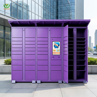 Casillero Inteligente de Autoservicio YL con Sistema Inteligente, Compatible con Desarrollo de Software, Pantalla Táctil Electrónica, Gabinete de Entrega