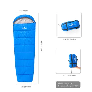 大人の冬の暖かい寝袋パック可能なサバイバル寝袋のためのODMミイラ寝袋