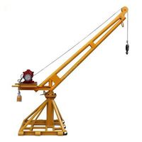 Mini grue à flèche YUFEI haute performance 500 kg-1 tonne, simple ou double vitesse, portable, pour le levage et le chargement de matériaux